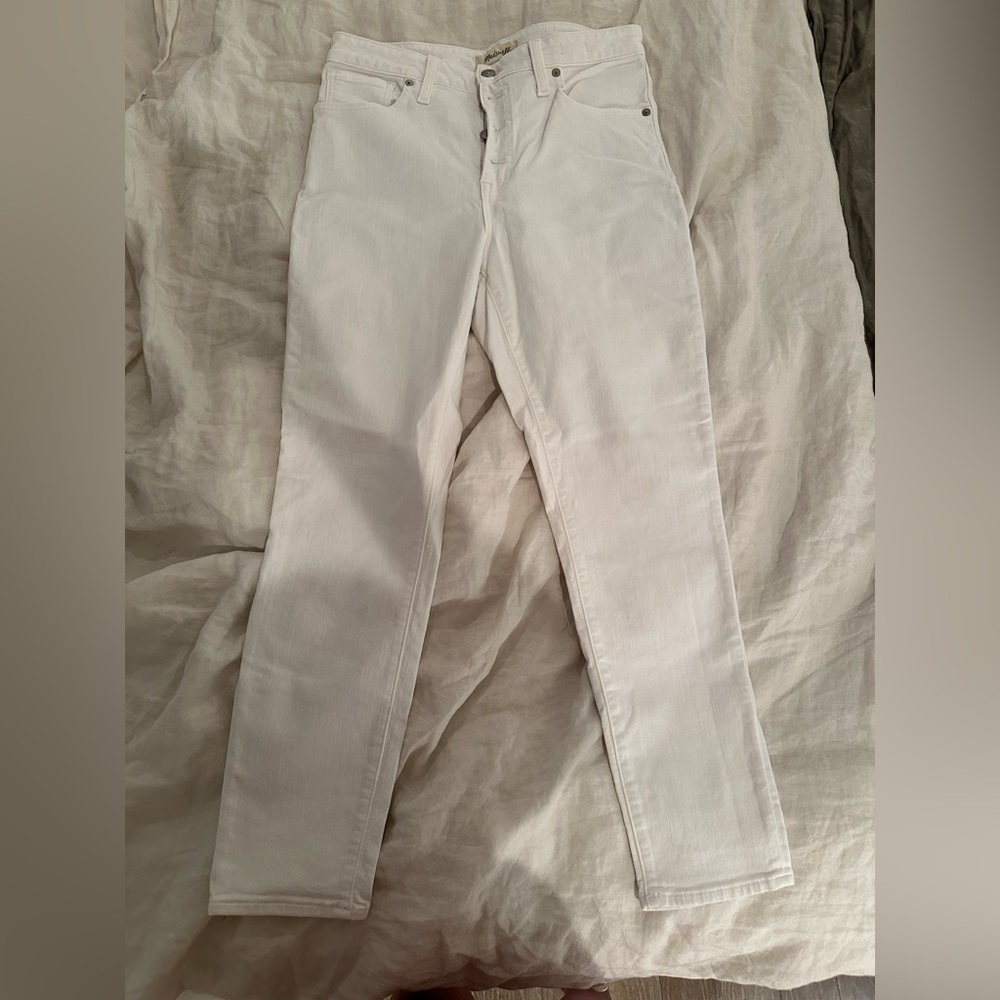 Madewell curvy high rise cropped skinny Jean